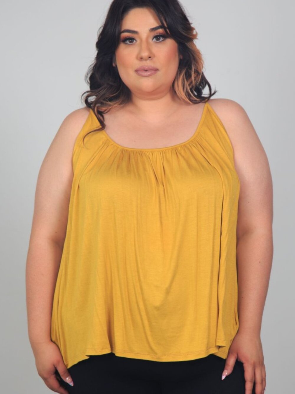 Plus Size Tunic Length Camisole 4X